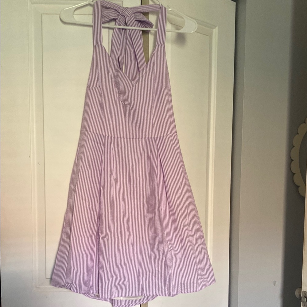 Hope's Lavender Striped Dress